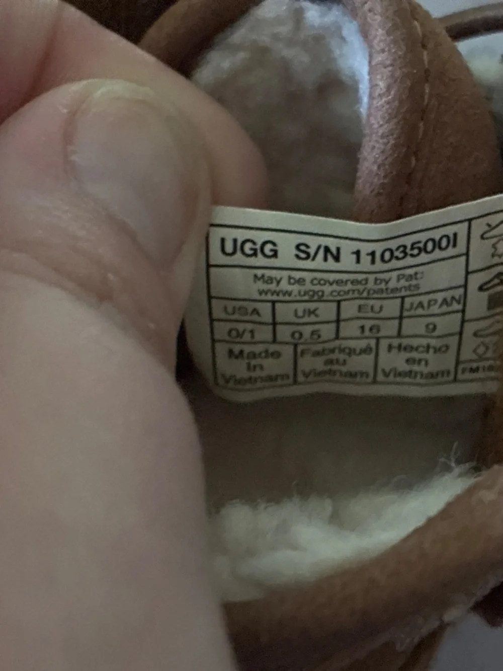 UGG baby girl boots